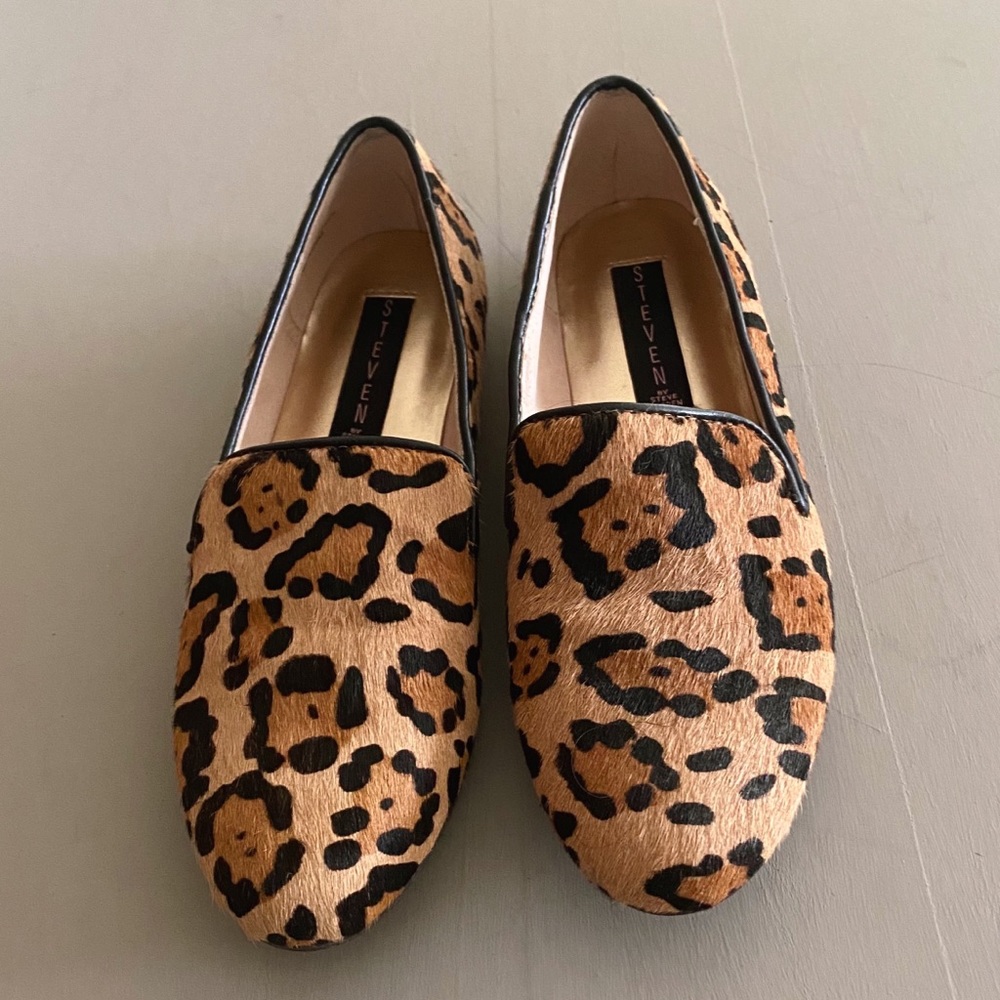 Steve Madden Leopard Loafers Size6.5 - Picture 2 of 6